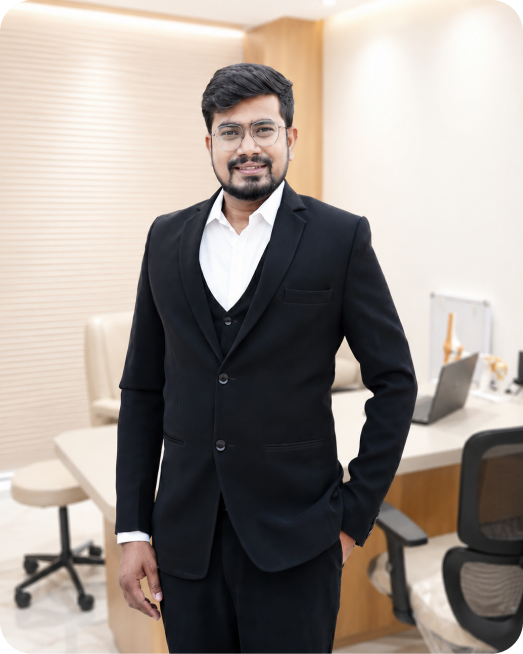 Dr. Prasanna Shah standing in his consultation room